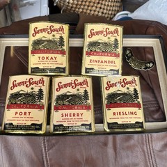 (5 Different) Sacramento, CA Wine Bottle Labels Sunni-South Tokay Zinfandel Port