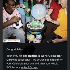 Buzz Ballz Globe Cart Limited Edition World Cup Soccer *IN HAND*