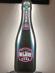 LUC BELAIRE RARE ROSE LED BAR SIGN MAN CAVE GARAGE DECOR LIGHT LARGE FRANCE