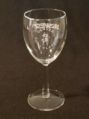 Denver Polo Classic – US West – Wine Glass – White Artwork – 6-3/4&Prime; – Collectors