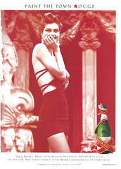 1993 Mumm Cordon Rouge Champagne Paint the Town Rouge Seagram vintage Print AD