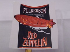 Wine Bottle Lables Red Zeppelin Fulkerson Finger Lakes NY #553