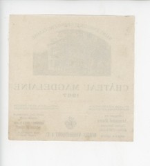 Chateau Magdelaine Wine Label 1967 France French Charles