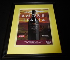2015 Folonari Chianti Wine Framed 11×14 ORIGINAL Advertisement