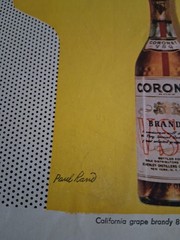 1943 PRINT AD CORONET VSO BRANDY WWII Ad Mentions Buy War Bonds