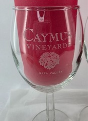 Caymus Vineyards Wine Glass Set of 4 Napa Valley California Stemware 6.75&Prime; Tall