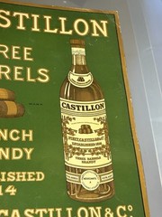 1920s Pinet Castillon Three Barrels French Brandy Advertising Poster – France