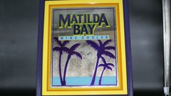 Matilda Bay Wine Cooler Sign Mirror 16 x 19 Framed Advertising EUC