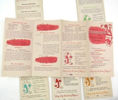c1956 California Wine Advisory Board Recipe Brochures San Francisco Drinks Meats