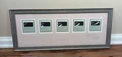 Frog&rsquo;s Leap Wine Napa Valley Framed Label Art Signed by Winemaker John Williams