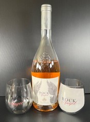 Chateau d’Esclans Rock Angel Rose Stemless Wine Glasses – set of 2 – New