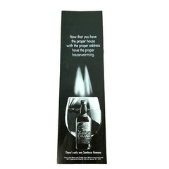 1983 Sambuca Romana « Proper House Warming » B&W Original Vtg Print Ad