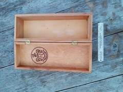 Vintage Carlos I Brandy Pedro Domecq Wood Box Bottle Holder Keepsake BOX ONLY