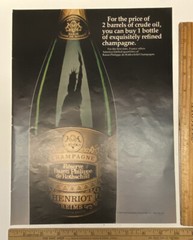 Vintage Print Ad Baron Philippe de Rothschild Champagne Ephemera 1970s 13 x 9.75