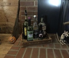 12-pk Funny Halloween Wine Bottle Label Stickers Beer Soda Drinks Spooky, Scary