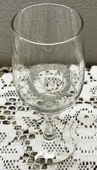 Vintage Warner Champagne Cellar And Bistro 6” Stem Glass