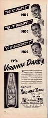 Virginia Dare American Wine 1945 Vintage Print Ad Garrett & Co Say It Again