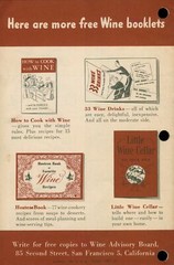 c1950 Wine Advisory Board Are You Missing Something Pairing Meal Red White Cali