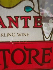 Ballatore Spumante California Sparkling Wine Stained Glass Sign