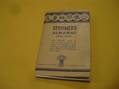 1936-37 Stuhmer&rsquo;s Almanac JEWISH CALENDAR ADVERTISEMENT FOR PURMPERNICKEL BREAD