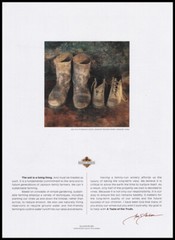 Kendall Jackson wine PRINT AD 2007 photo of boots