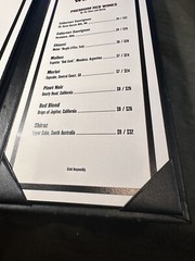 Vintage Wine List – Yardz Bar & Grill. 11.5 inches tall. Multiple listed..