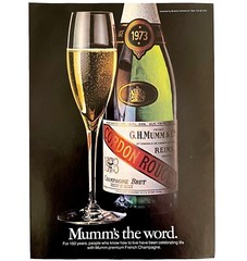 Mumm&rsquo;s Champagne Brut Wine 1979 Advertisement Winery Cordon Rouge DWKK3