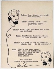 Vintage 1949 Print Ad Wine Advisory Board California Phone Call Sauterne