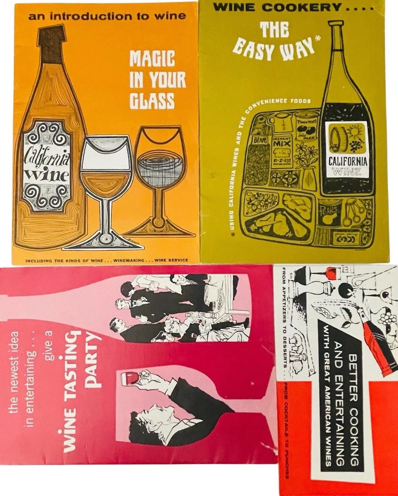 MCM WINE ADVISORY BOARD CHRISTIAN BROTHERS BOOKLETS COOKING TASTING ENTERTAINING
