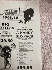 Vintage Wine Ad Merchant Christmas Sale Flyer High End Bottle Shop Atlanta 1979