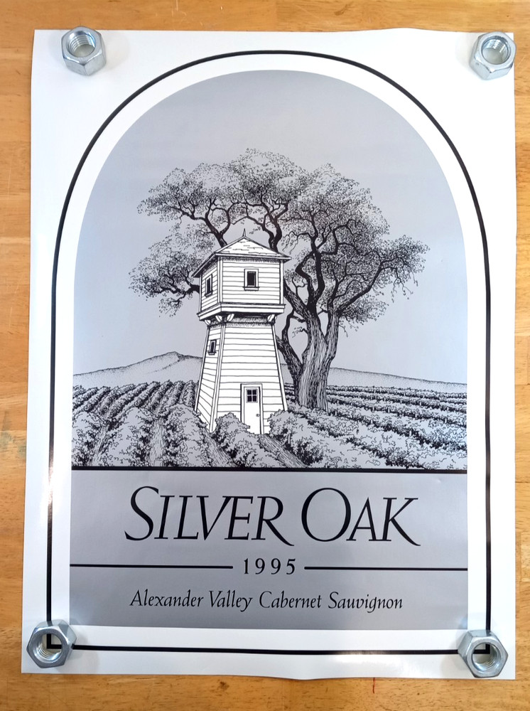 Silver Oak 1995 Alexander Valley Cabernet Sauvignon Release Day Poster 18×24