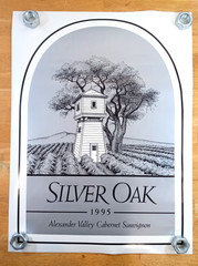 Silver Oak 1995 Alexander Valley Cabernet Sauvignon Release Day Poster 18×24