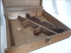 Cantine Duca D&rsquo;Asti Piedmonte Italy Empty Wooden Hinged Wine Box Latched 1980s