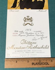The 1974 Chateau Mouton Rothschild (Specimen) – Label By: Motherwell