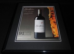 2016 Bonterra Wine Framed 11×14 ORIGINAL Advertisement B