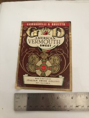 Vintage 1930s Gambarelli & Davitto Vermouth UNUSED Paper Label Jersey City