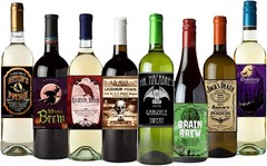 12-pk Funny Halloween Wine Bottle Label Stickers Beer Soda Drinks Spooky, Scary