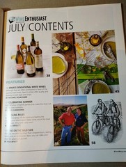 Wine Enthusiast Magazine July 2011 Issue – Great Whites of Summer 16 Wine Advent