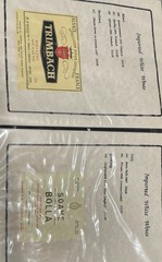 Vintage 1980s Wine List Binder w/ Château Lafite Rothschild & Parducci Labels