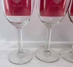 Caymus Vineyards Wine Glass Set of 4 Napa Valley California Stemware 6.75&Prime; Tall