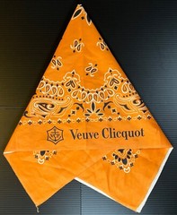 Veuve Clicquot Champagne Signature Bandana Handkerchief Wrap – New