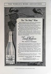 Vintage 1909 Great Western Extra Dry The American Champagne Original Ad – 721