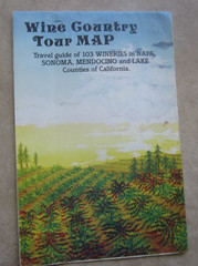 1983 – California WINE COUNTRY TOUR MAP – Morales – NAPA SONOMA MEDOCINO LAKE