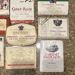 Calvet Rothschild Sichel Pierre Callot Tytl Vintage Original Wine Label Lot
