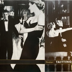 2000 Taittinger Champagne 4 pg PRINT AD Black Tie Dress Man Woman Bottle Vtg Y2K
