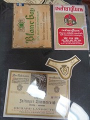 Wine Liquor Alcohol bottle labels collection lot Almaden California Etc.