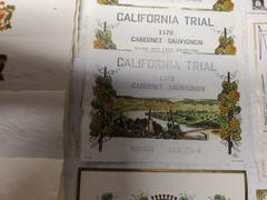104 Vintage circa 1980&rsquo;s West Coast USA California Washington Wine Bottle Labels