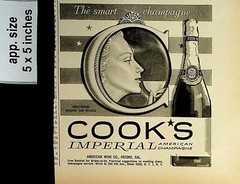 1958 Cook&rsquo;s Imperial American Champagne Vintage Print Ad 7591