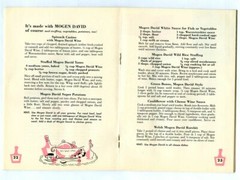 Vintage 1950s MOGEN DAVID WINE « Recipes the Whole Family Will Enjoy » Booklet!