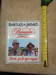 Vintage Bartles & Jaymes Cooler Window Decal – Premium Wine Cooler Two Old Guys
